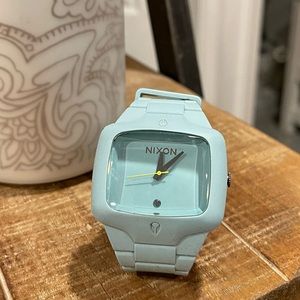 Nixon The Rubber Player Light Blue Silicone Wristwatch